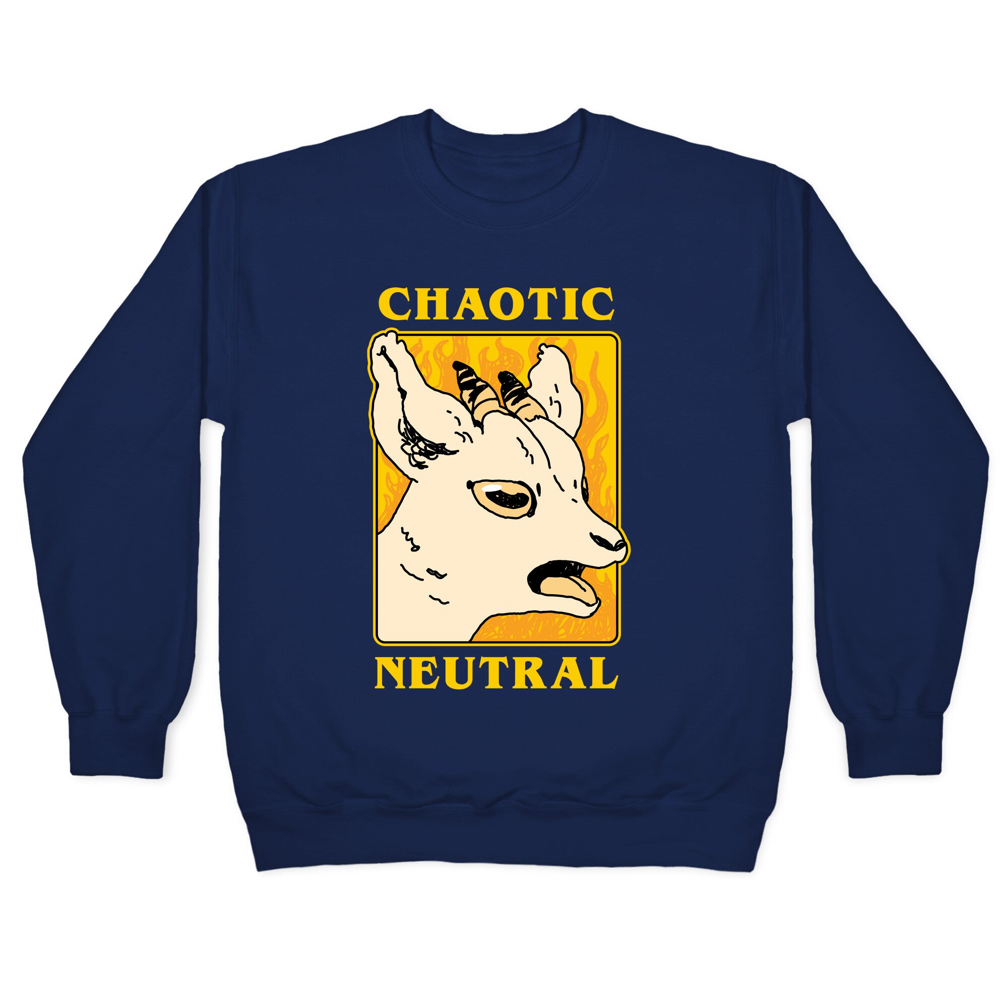 Chaotic Neutral Goat Crewneck Sweatshirt