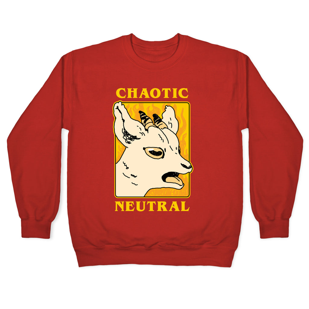 Chaotic Neutral Goat Crewneck Sweatshirt