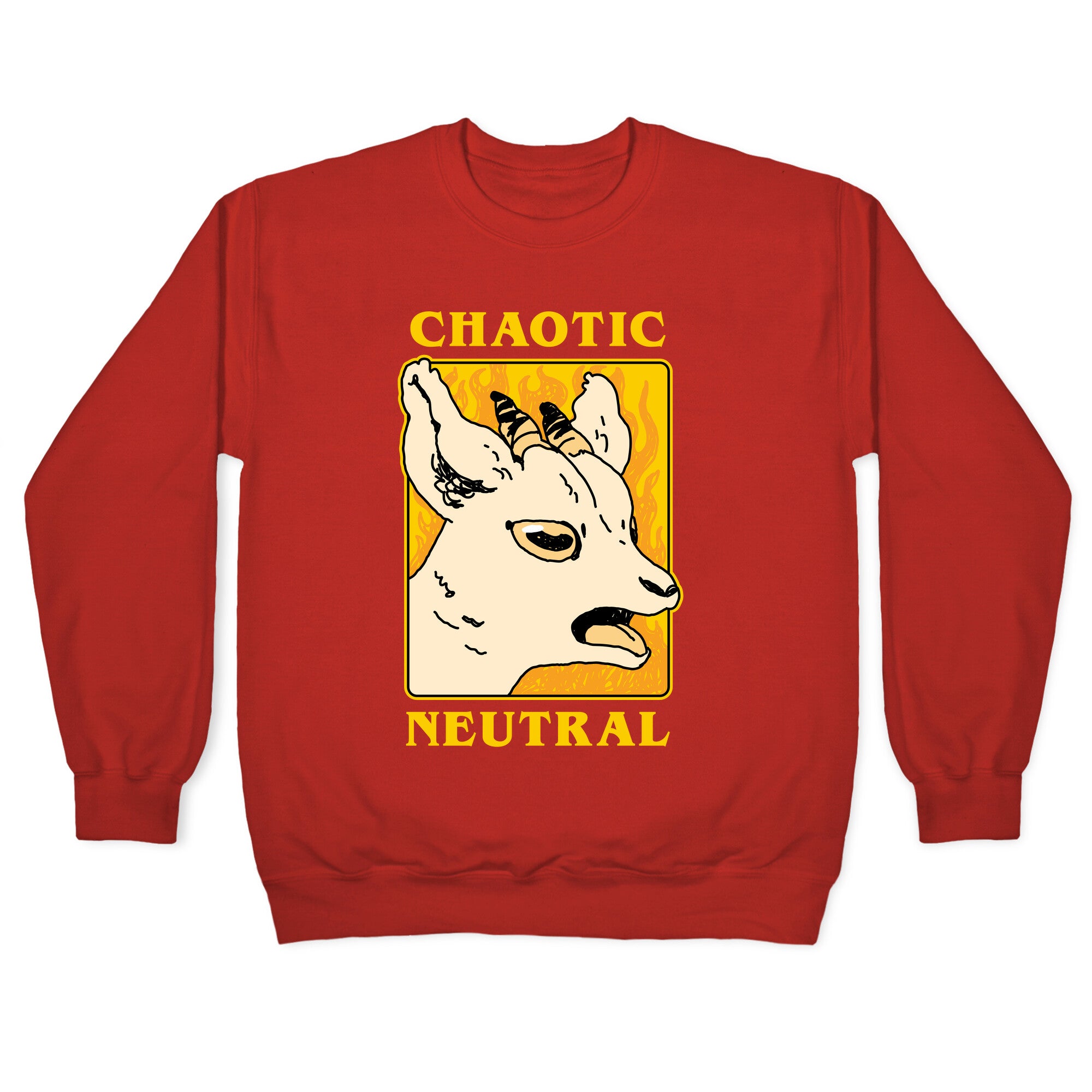 Chaotic Neutral Goat Crewneck Sweatshirt