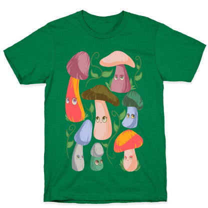 Kawaii Cottage Mushrooms T-Shirt