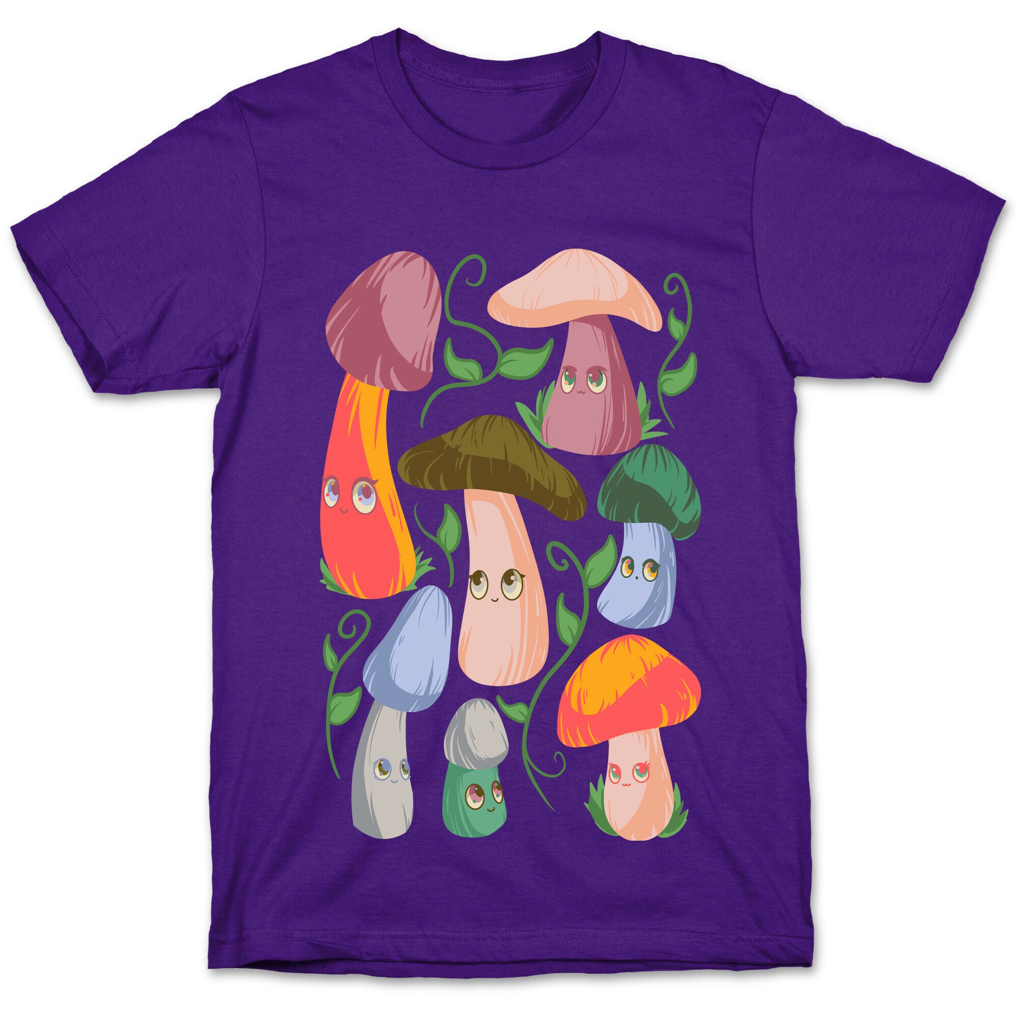 Kawaii Cottage Mushrooms T-Shirt
