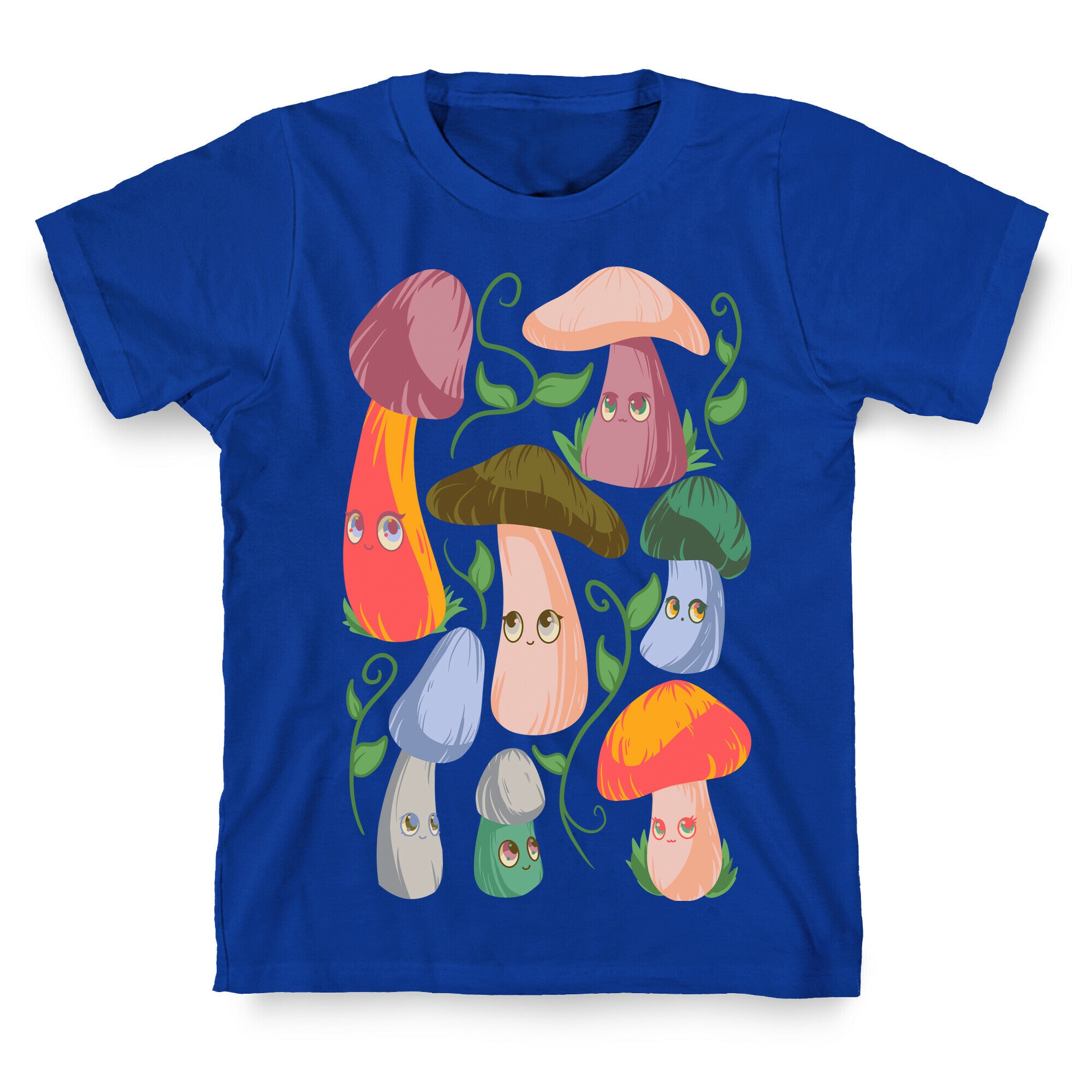 Kawaii Cottage Mushrooms T-Shirt