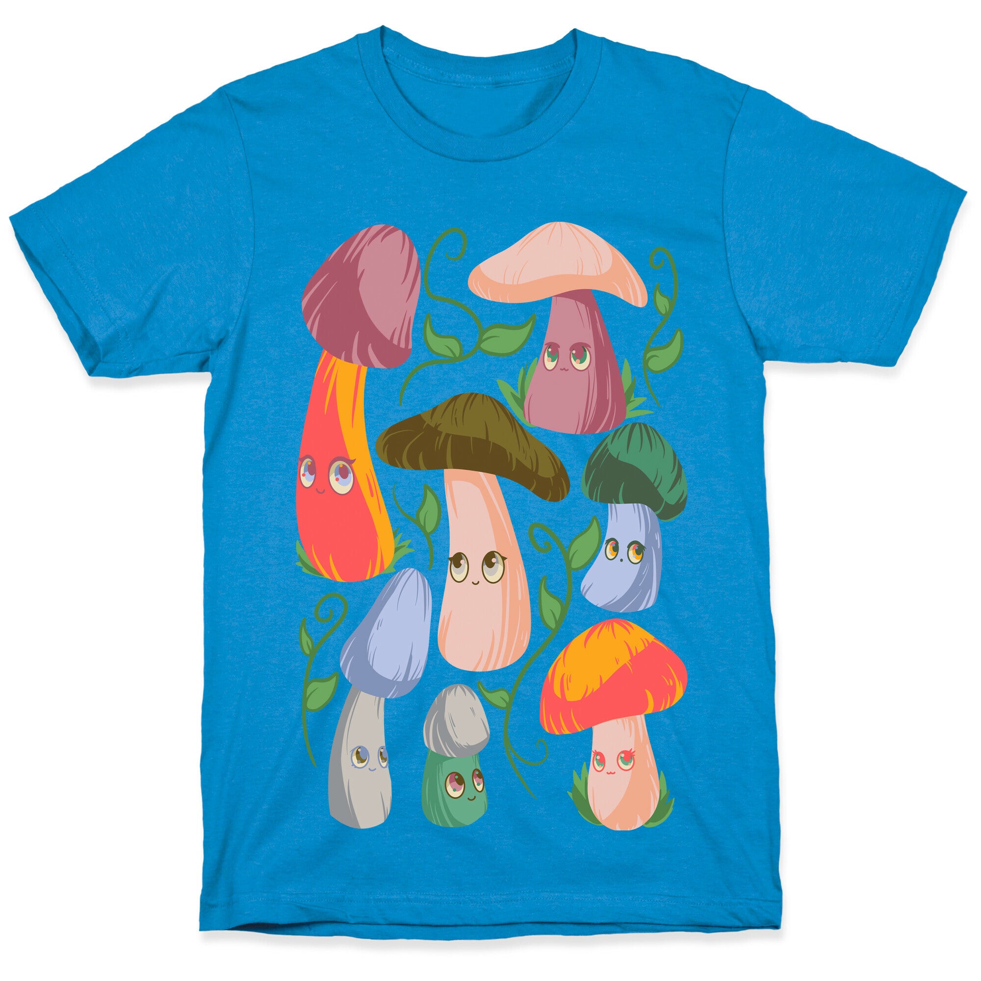 Kawaii Cottage Mushrooms T-Shirt