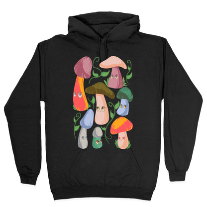 Kawaii Cottage Mushrooms Hoodie