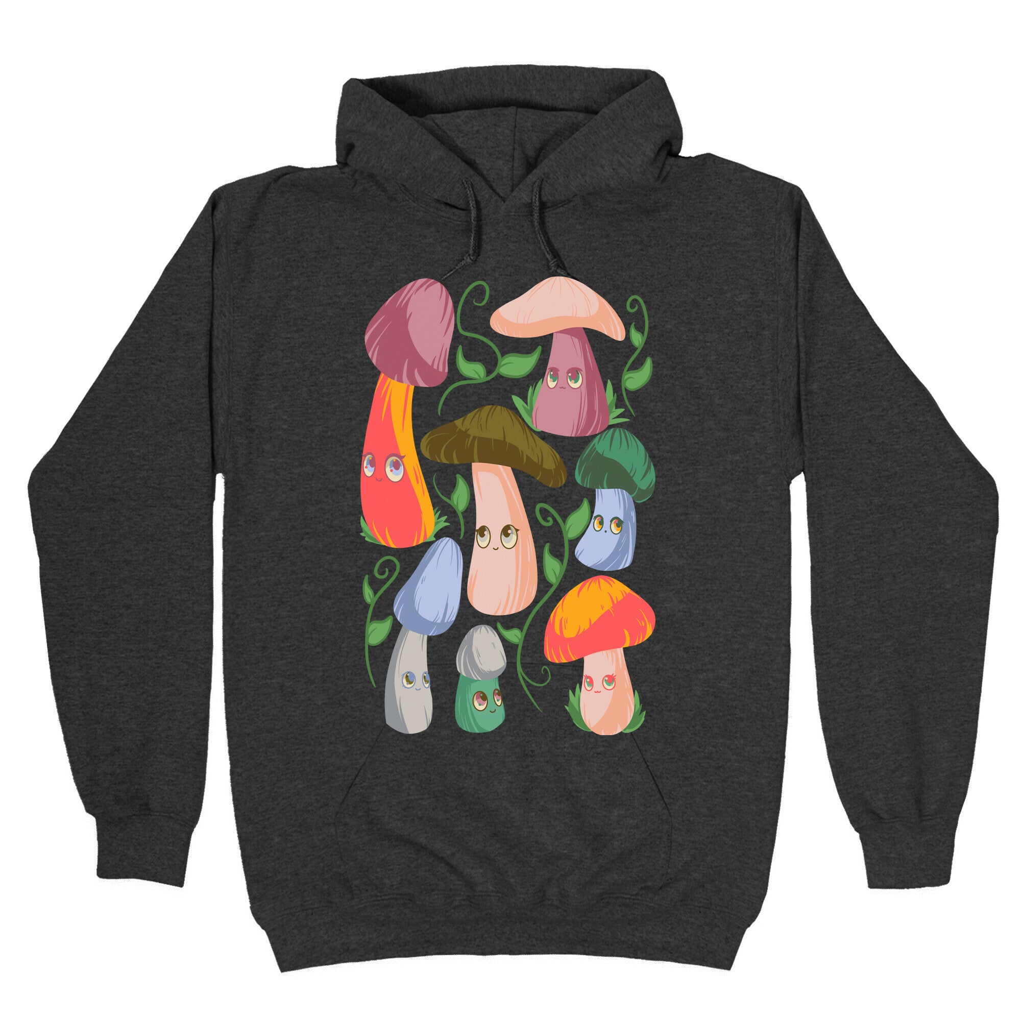 Kawaii Cottage Mushrooms Hoodie