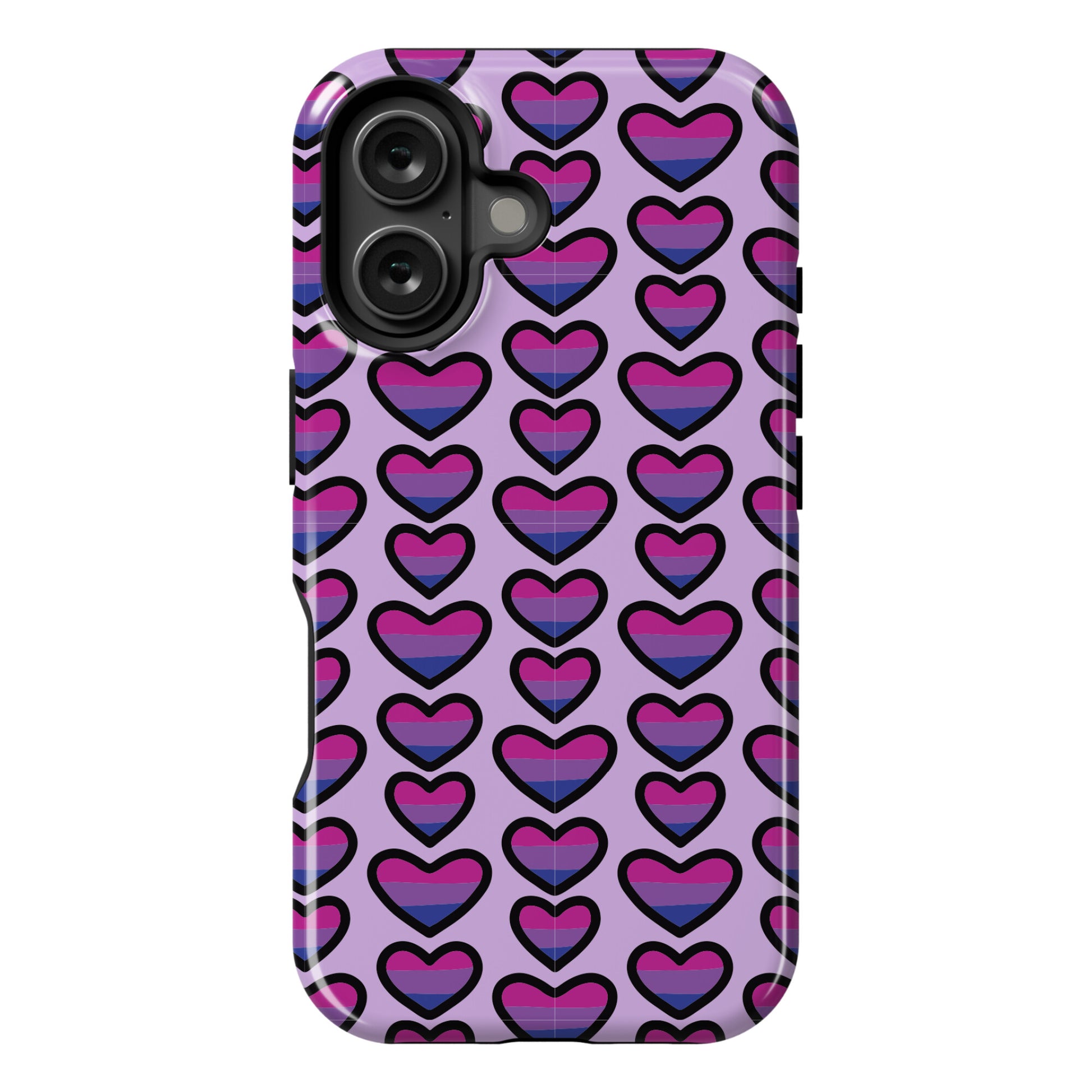 Bisexual Hearts Pattern Phone Case