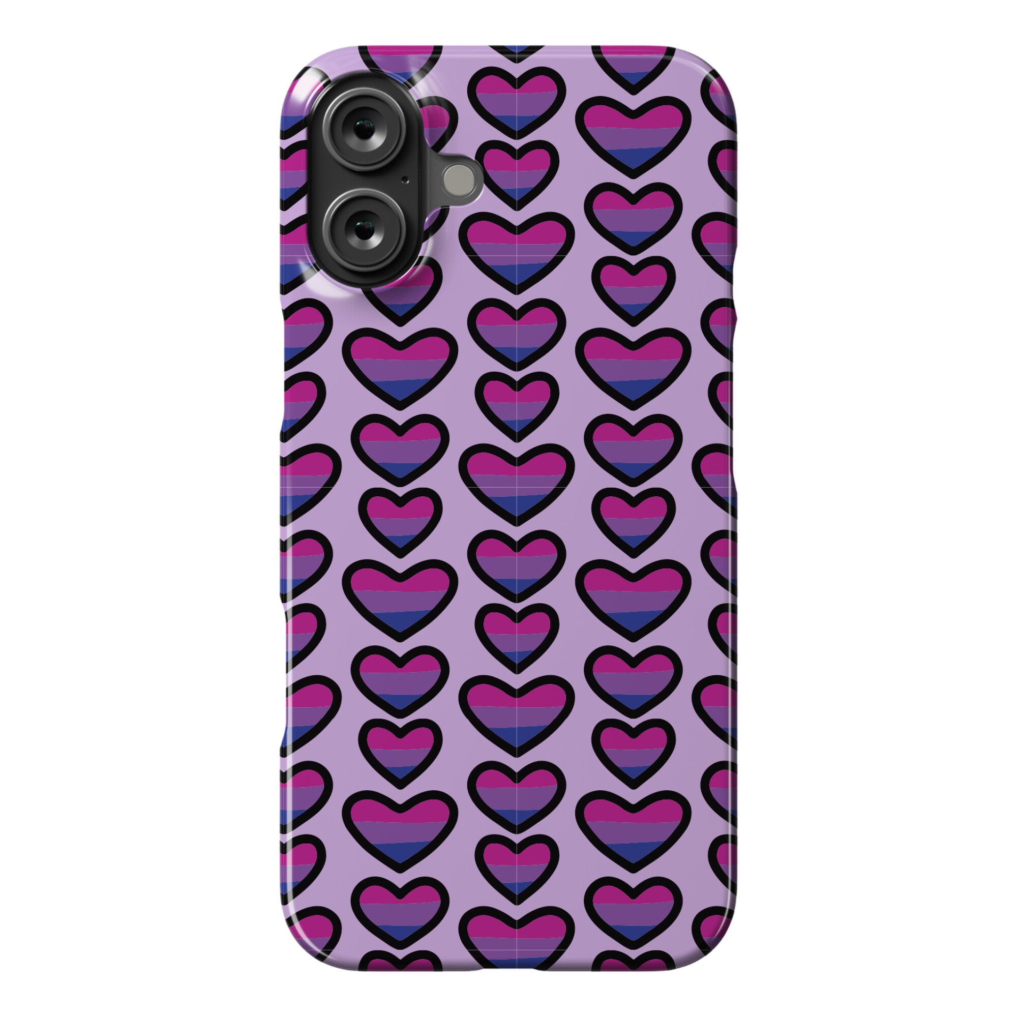 Bisexual Hearts Pattern Phone Case