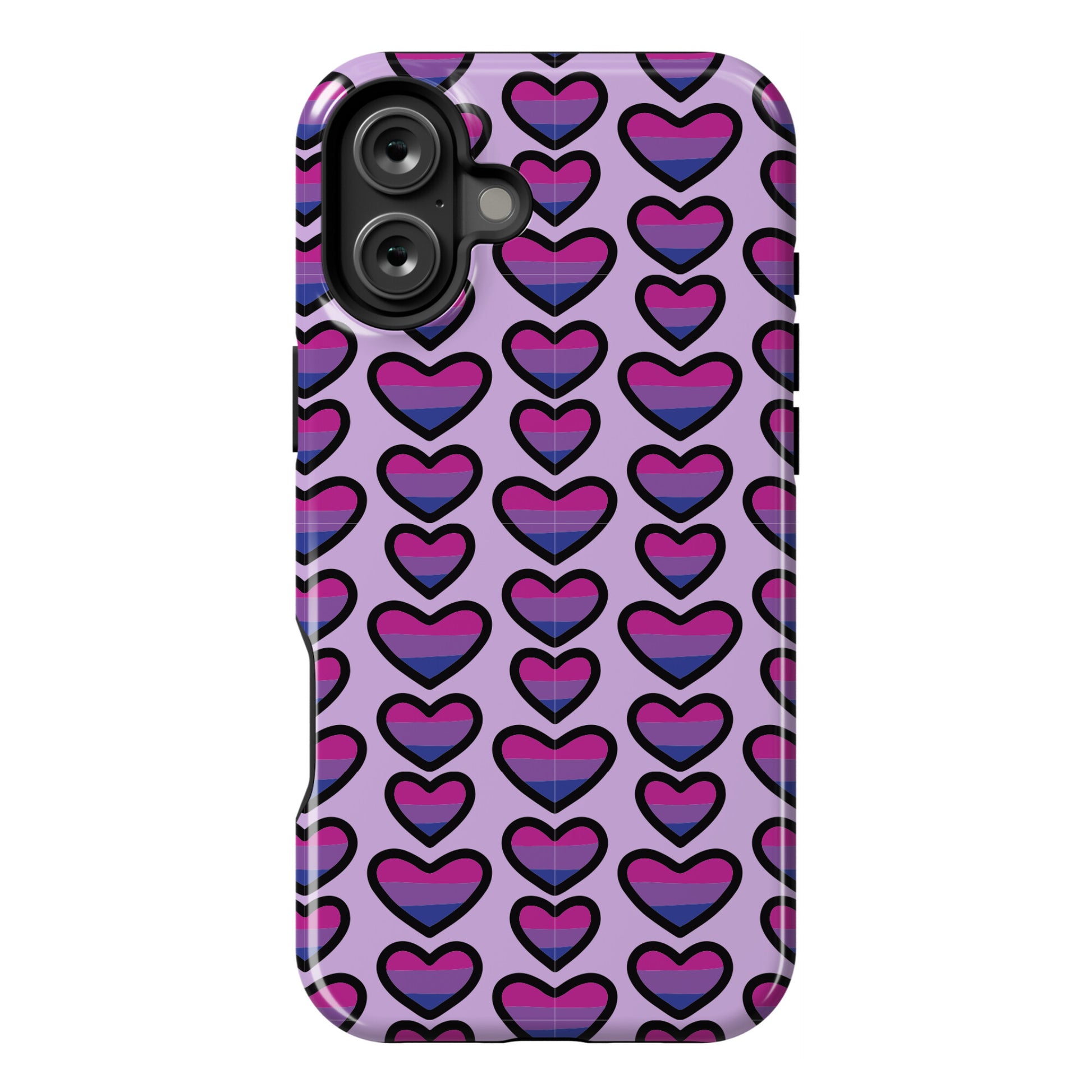 Bisexual Hearts Pattern Phone Case