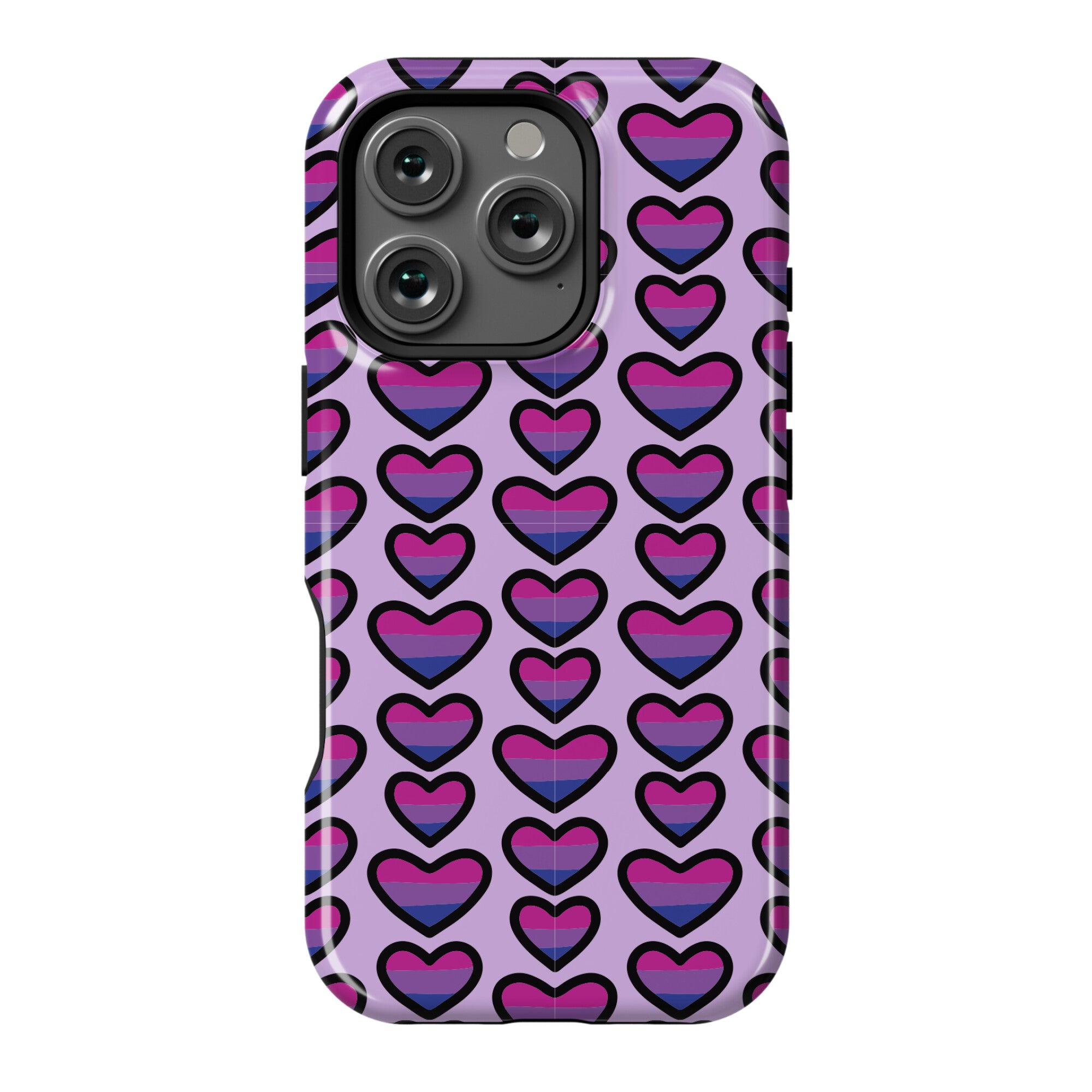 Bisexual Hearts Pattern Phone Case