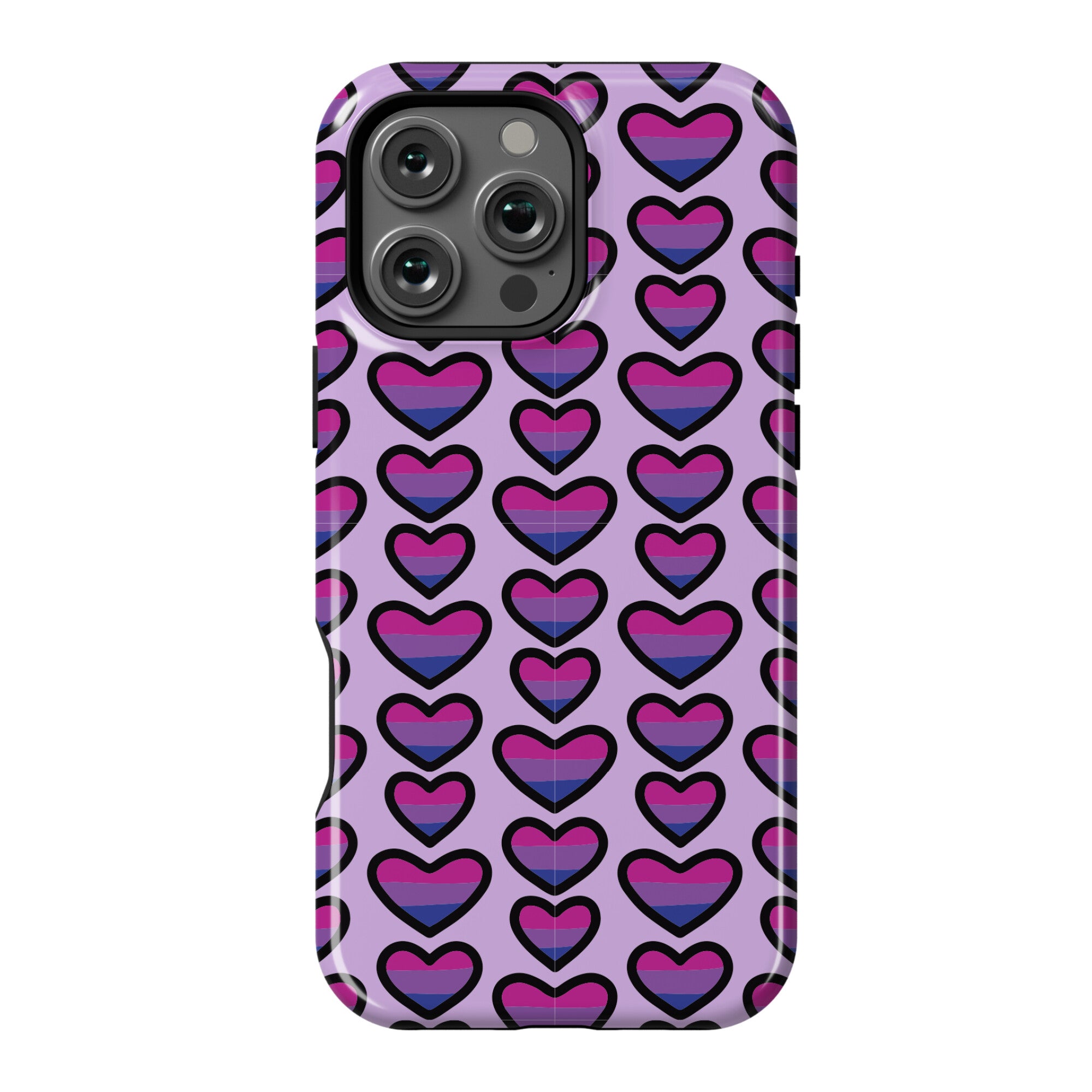 Bisexual Hearts Pattern Phone Case