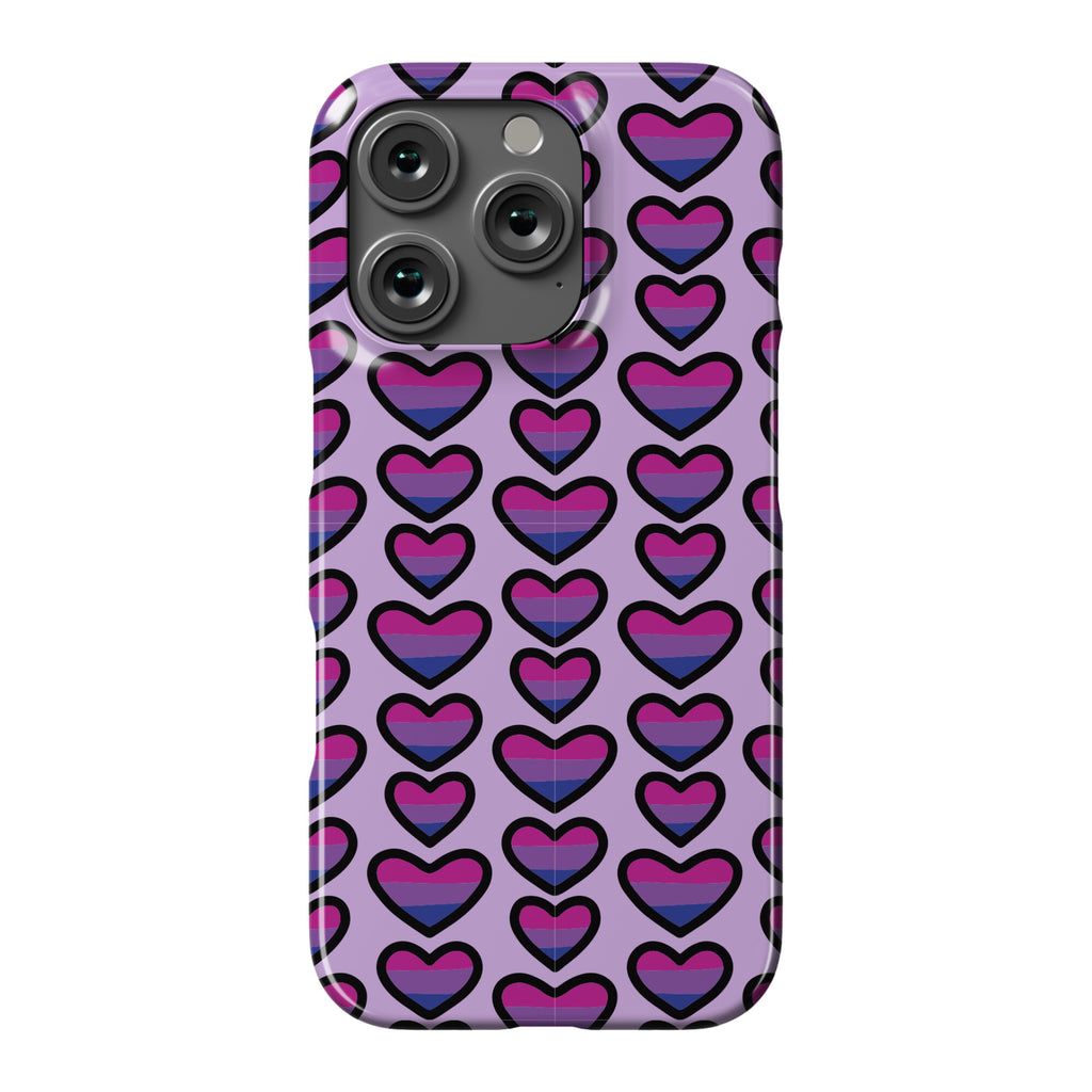 Bisexual Hearts Pattern Phone Case