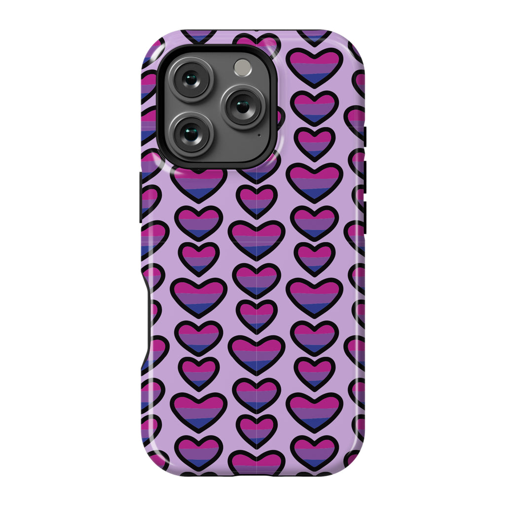 Bisexual Hearts Pattern Phone Case