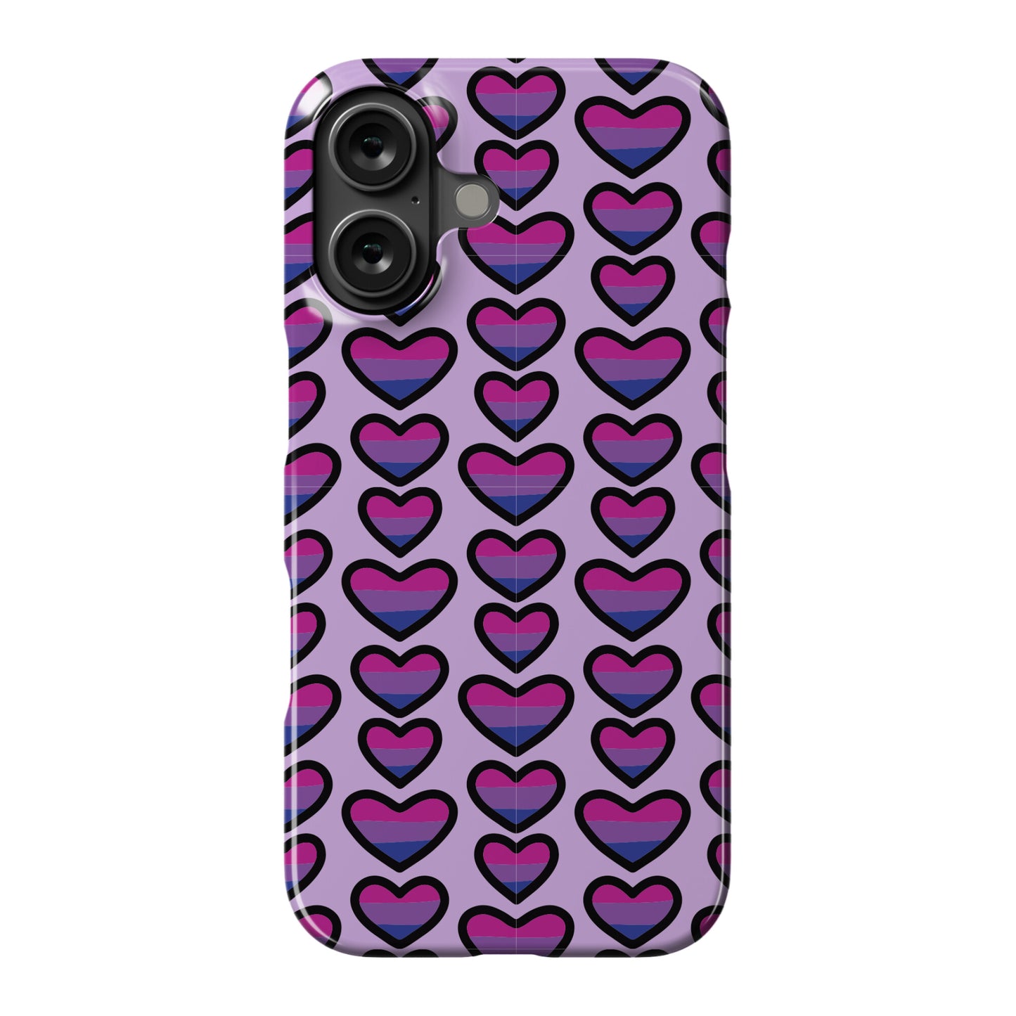 Bisexual Hearts Pattern Phone Case