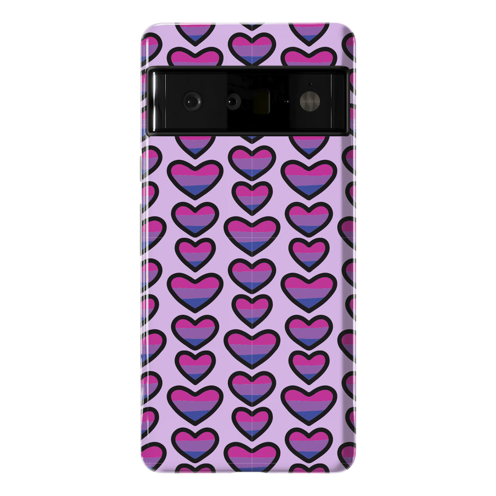 Bisexual Hearts Pattern Phone Case
