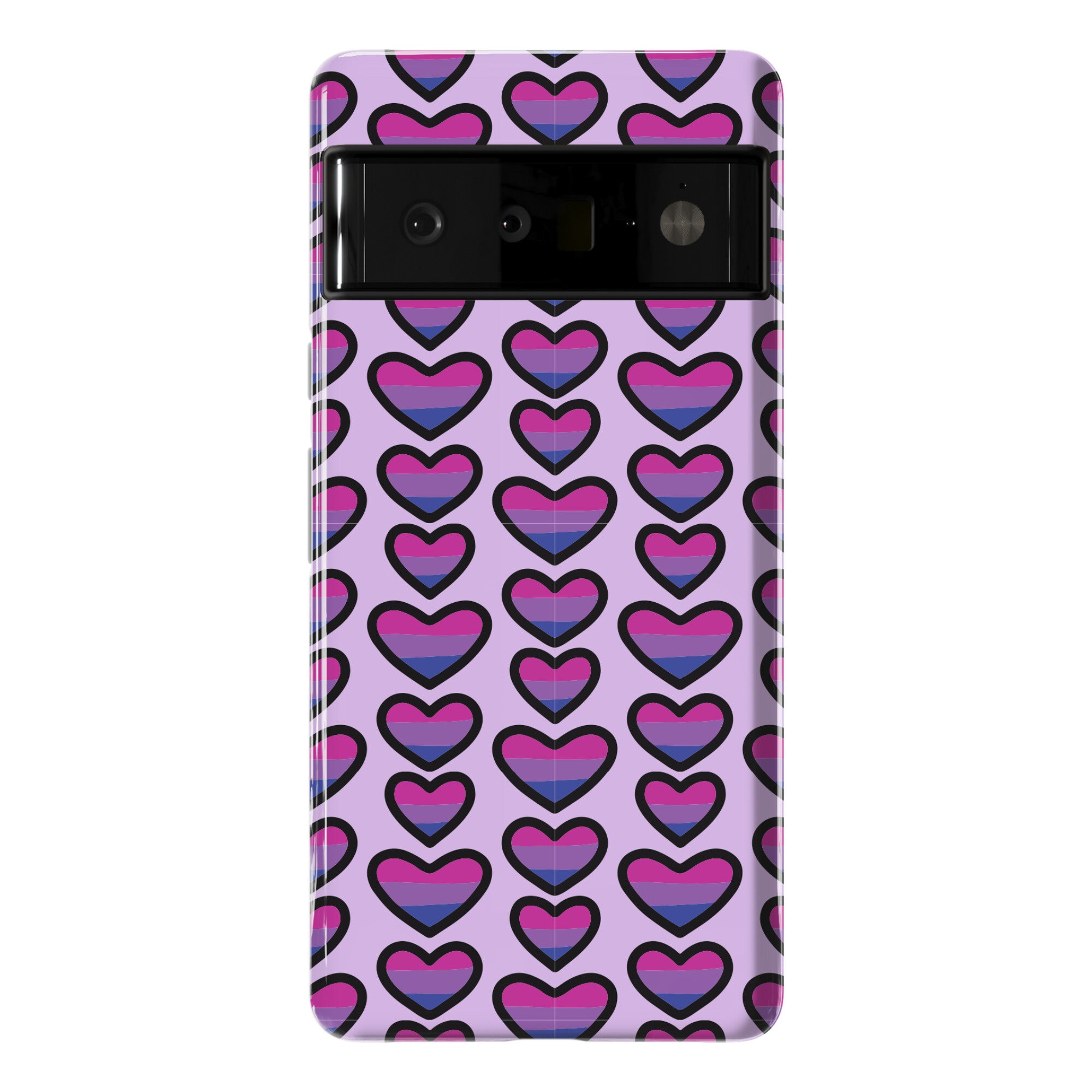 Bisexual Hearts Pattern Phone Case
