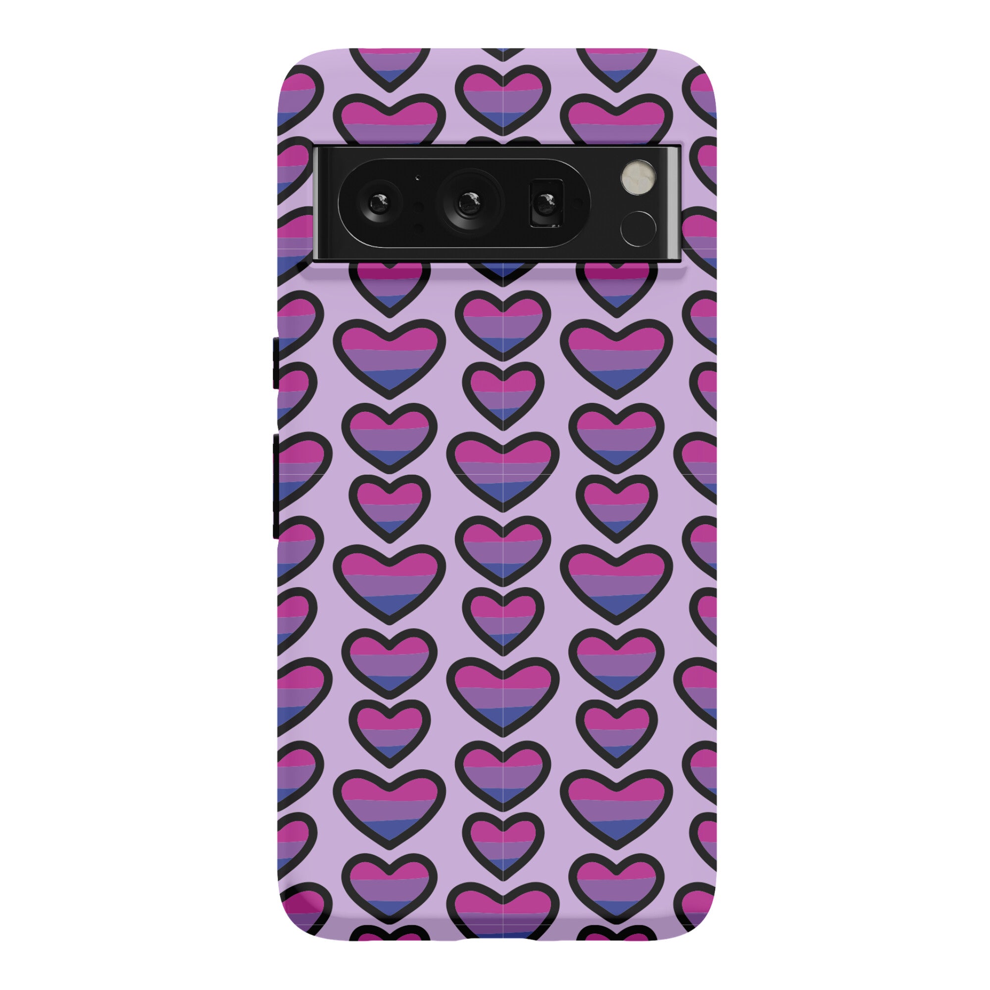 Bisexual Hearts Pattern Phone Case