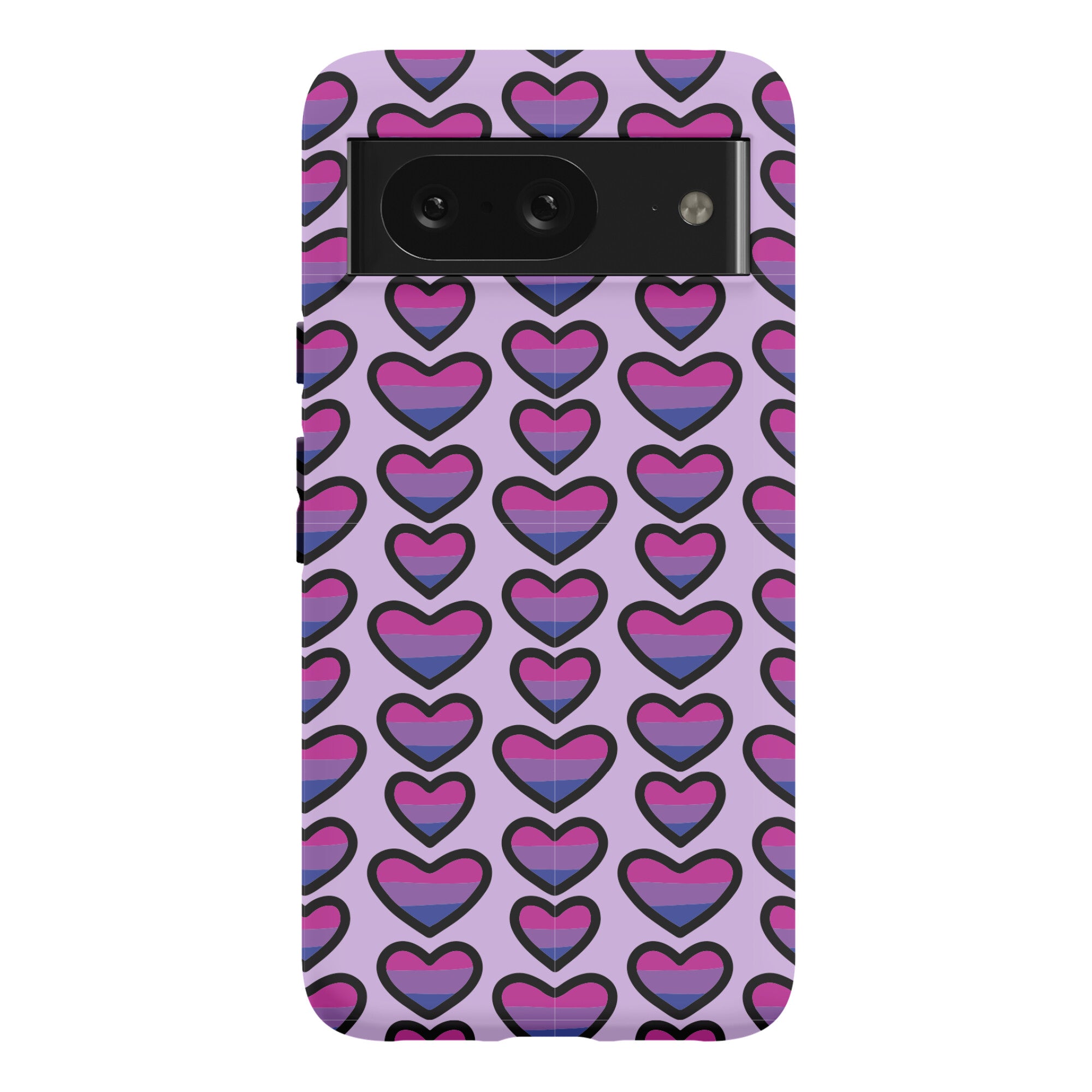 Bisexual Hearts Pattern Phone Case