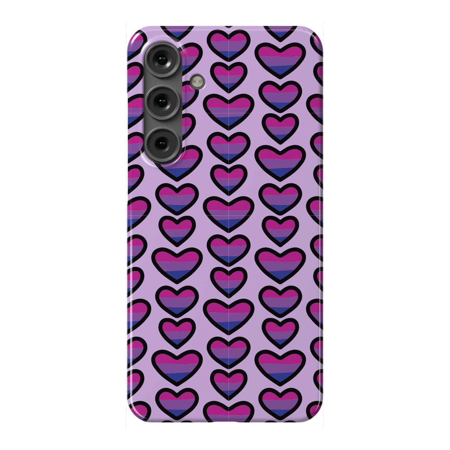 Bisexual Hearts Pattern Phone Case