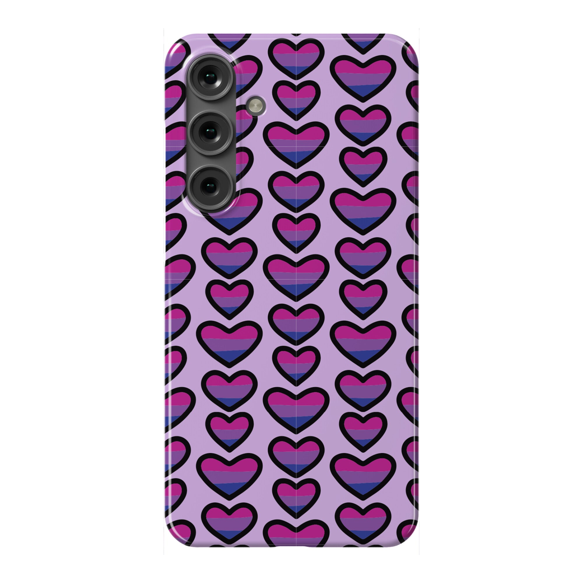 Bisexual Hearts Pattern Phone Case