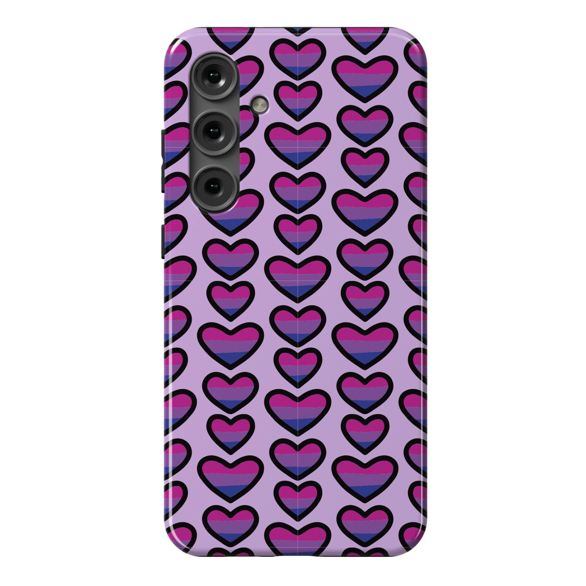 Bisexual Hearts Pattern Phone Case