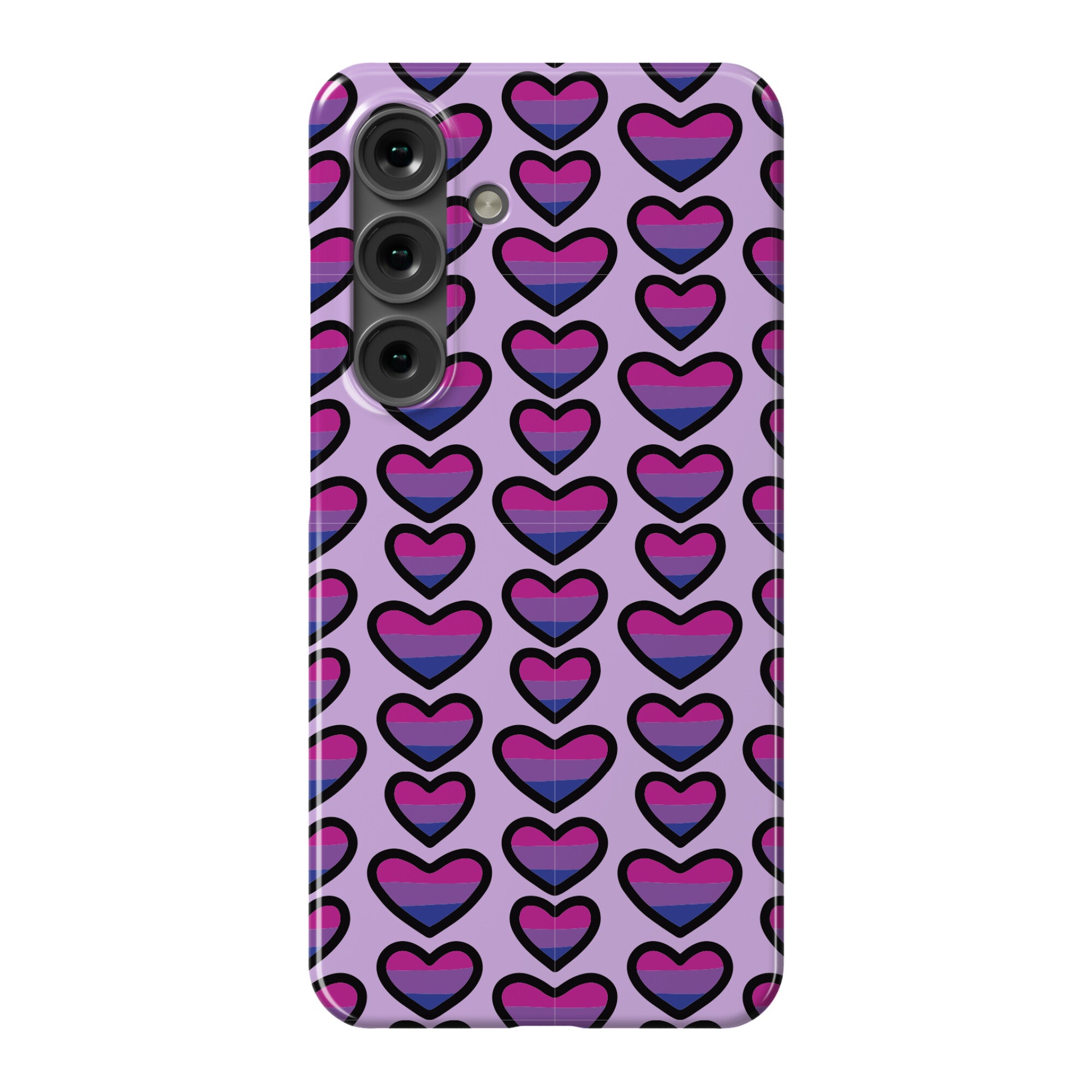 Bisexual Hearts Pattern Phone Case
