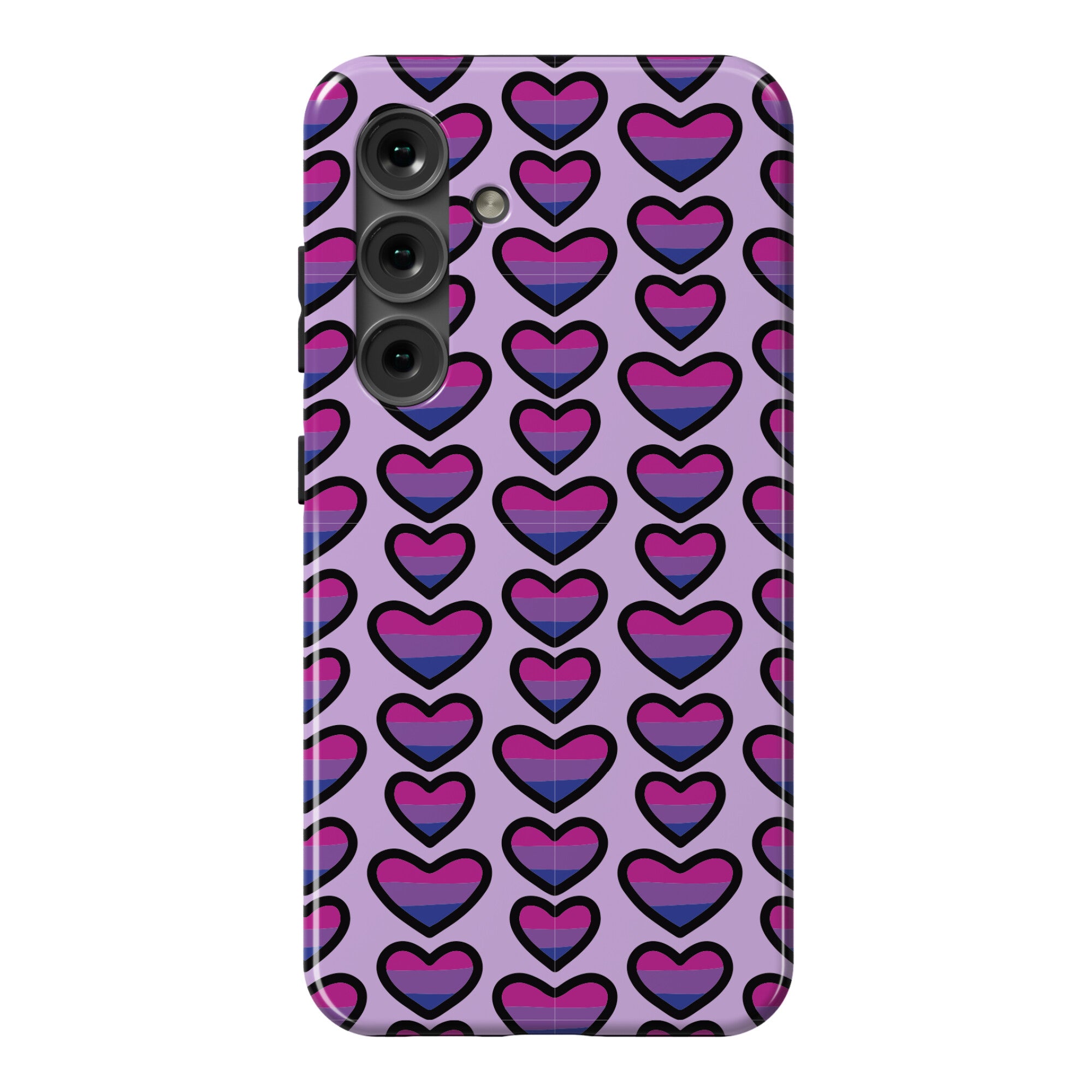 Bisexual Hearts Pattern Phone Case