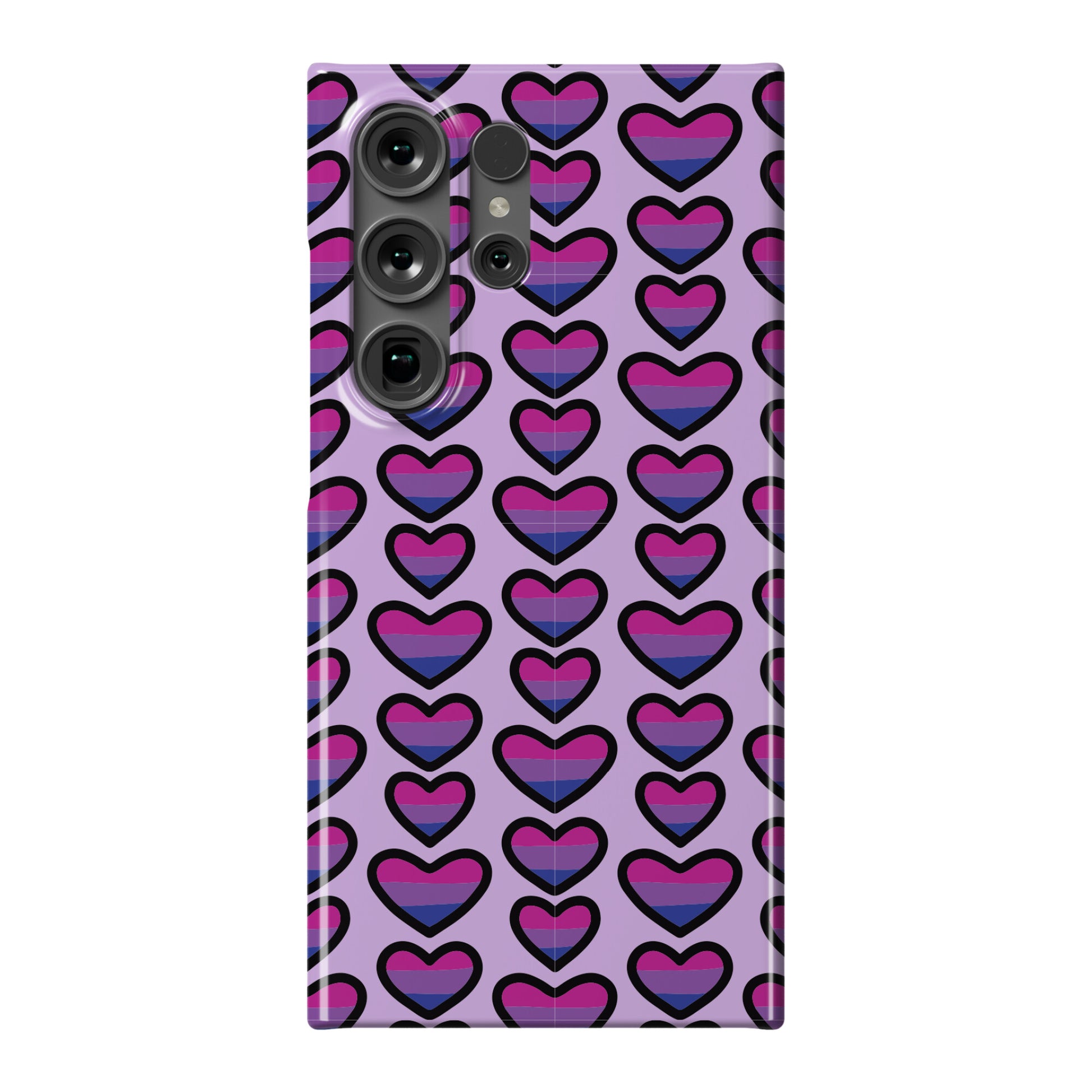 Bisexual Hearts Pattern Phone Case