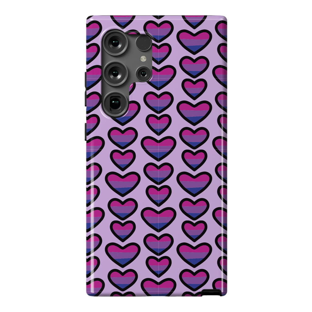 Bisexual Hearts Pattern Phone Case