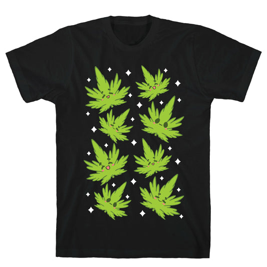 Kawaii Weed Leaves T-Shirt