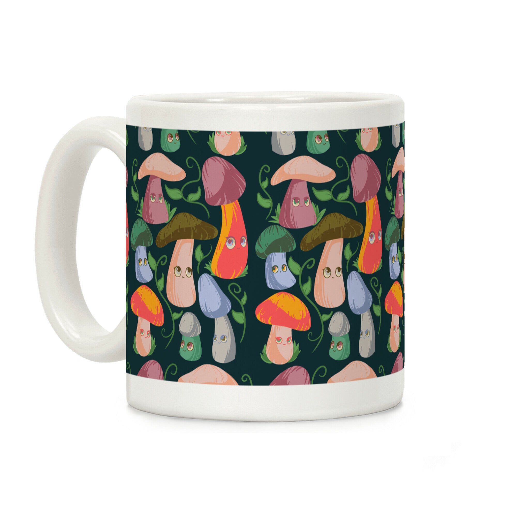 Kawaii Cottage Mushrooms Coffee Mug