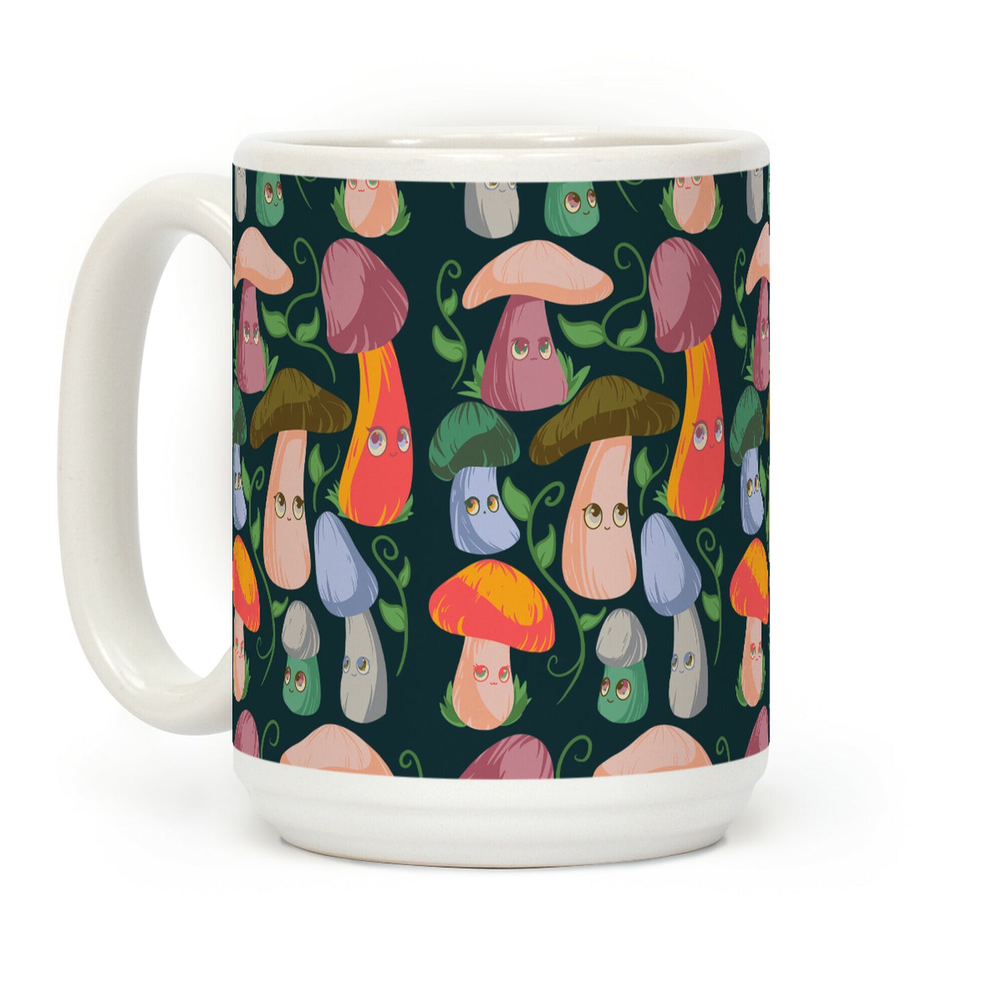 Kawaii Cottage Mushrooms Coffee Mug