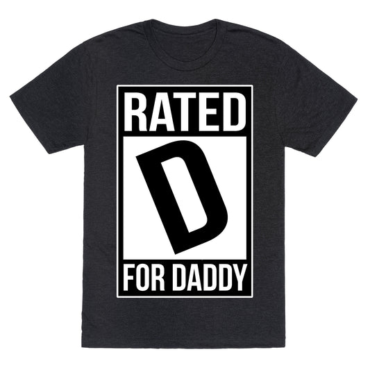 Rated D For DADDY Unisex Triblend Tee