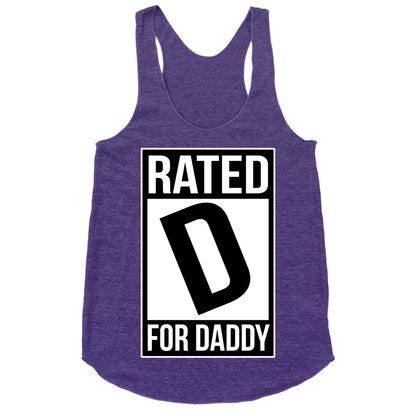 Rated D For DADDY Racerback Tank