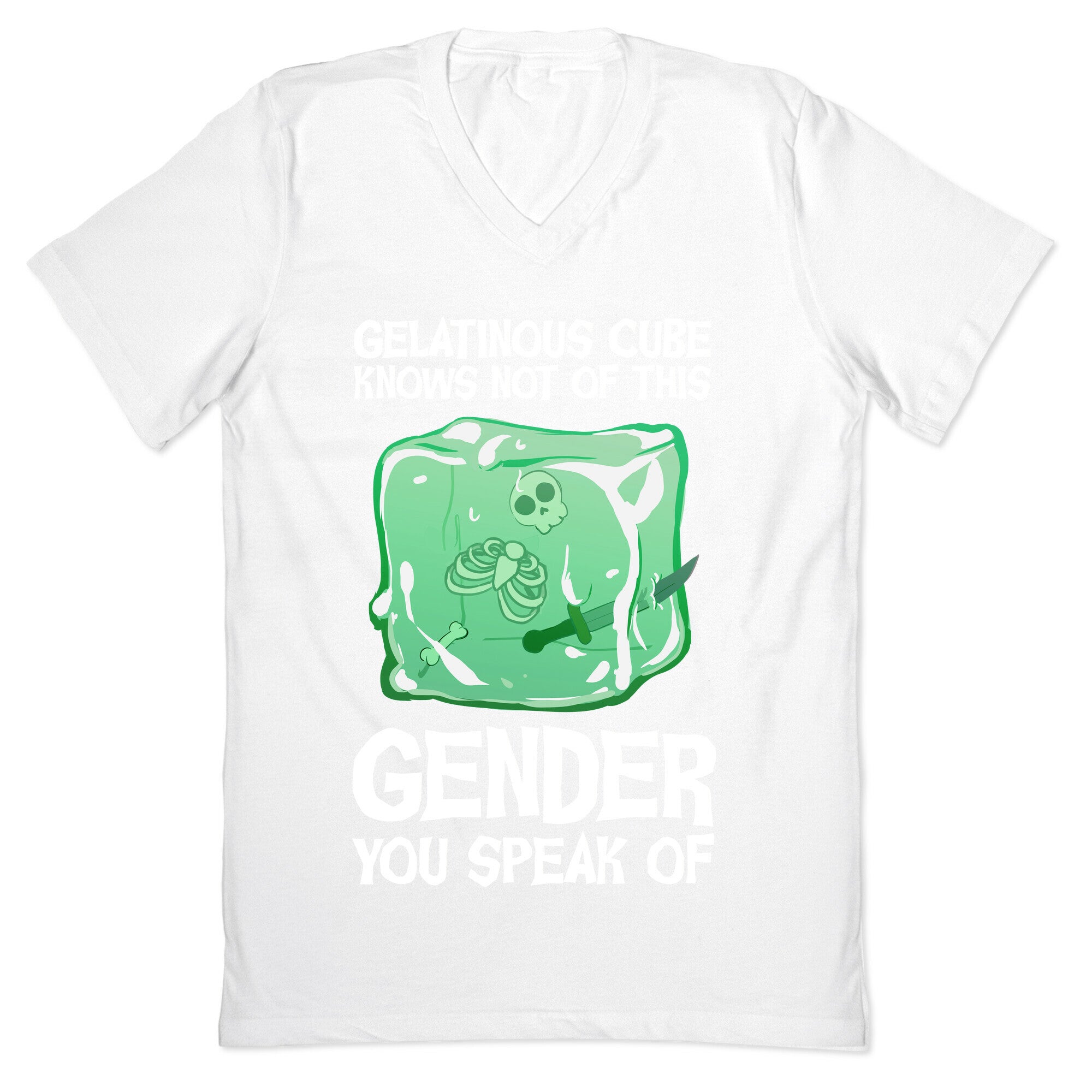 Gelatinous Cube Knows Not Of This Gender You Speak Of V-Neck