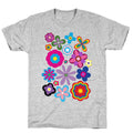Hippie Pride Flower Pattern T-Shirt