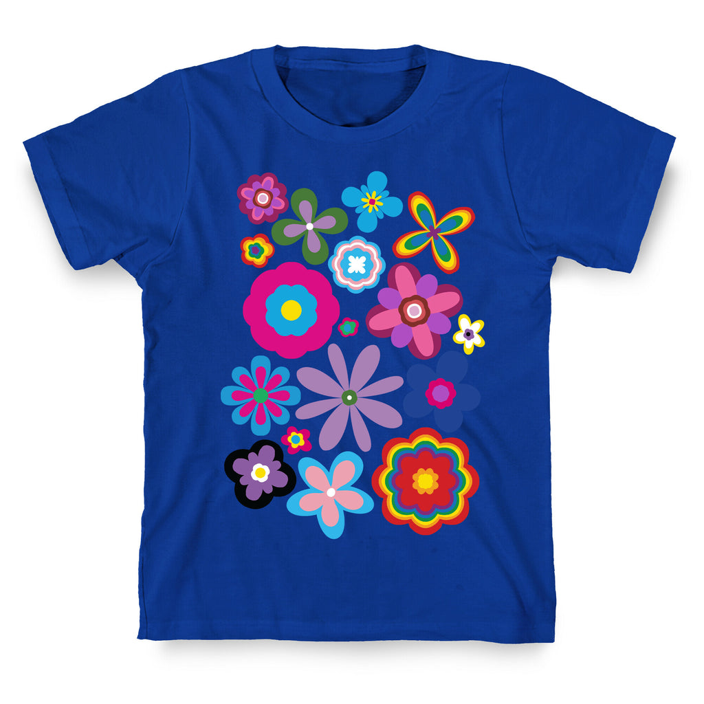 Hippie Pride Flower Pattern T-Shirt