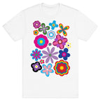 Hippie Pride Flower Pattern T-Shirt
