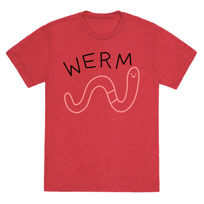 Werm Derpy Worm Unisex Triblend Tee