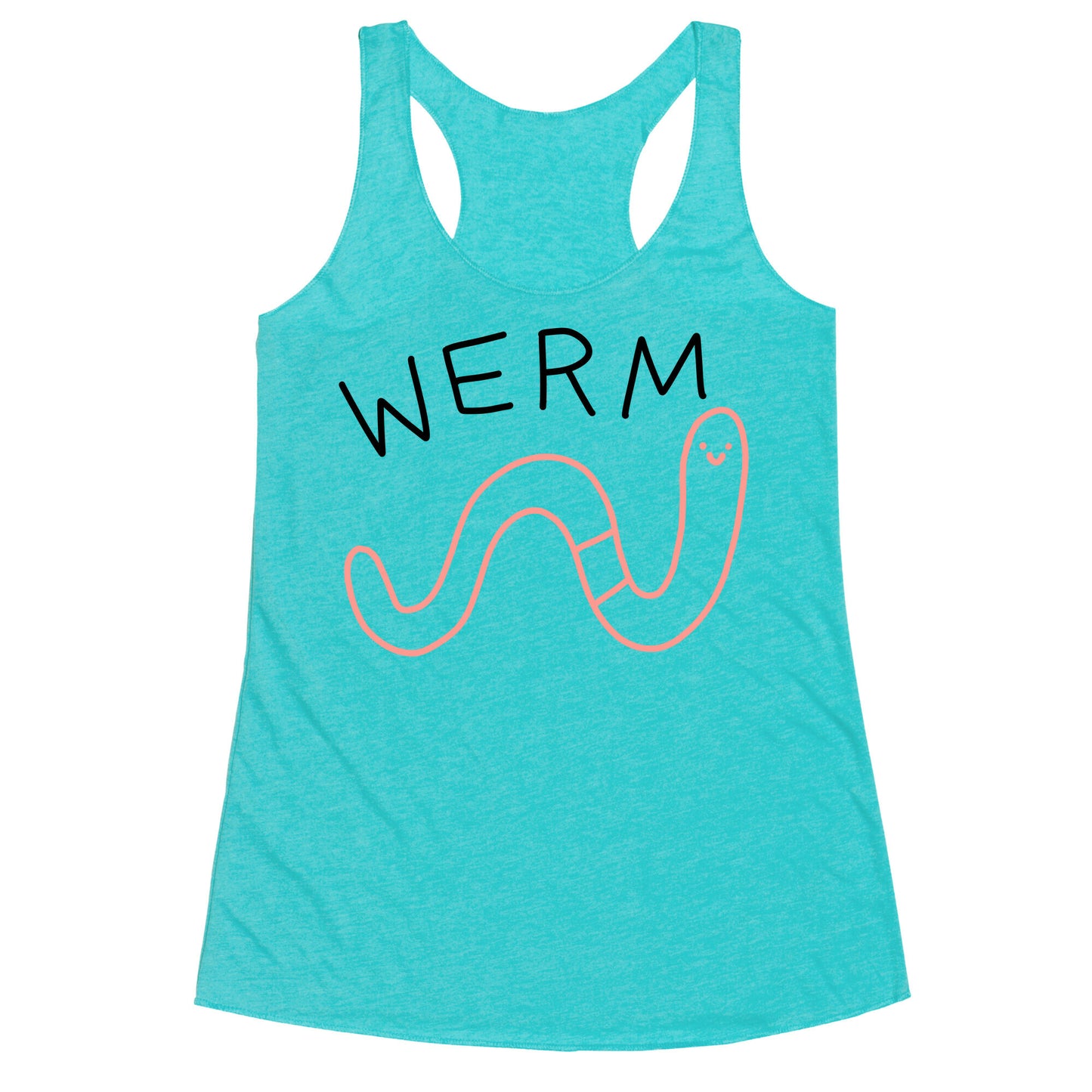 Werm Derpy Worm Racerback Tank