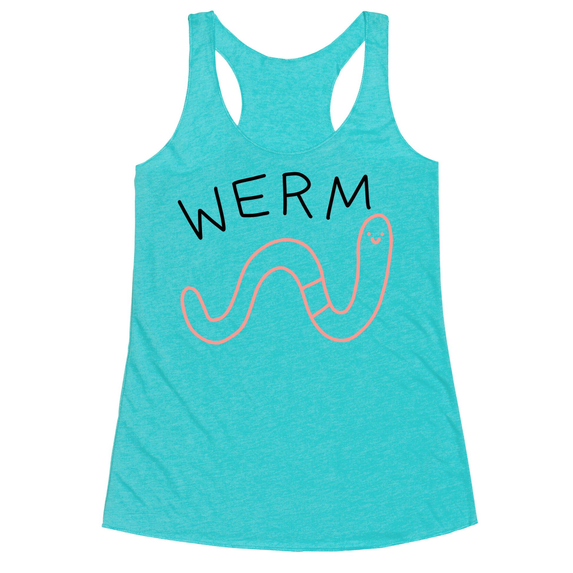 Werm Derpy Worm Racerback Tank