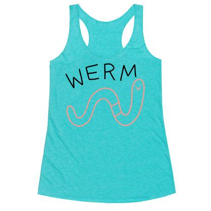 Werm Derpy Worm Racerback Tank