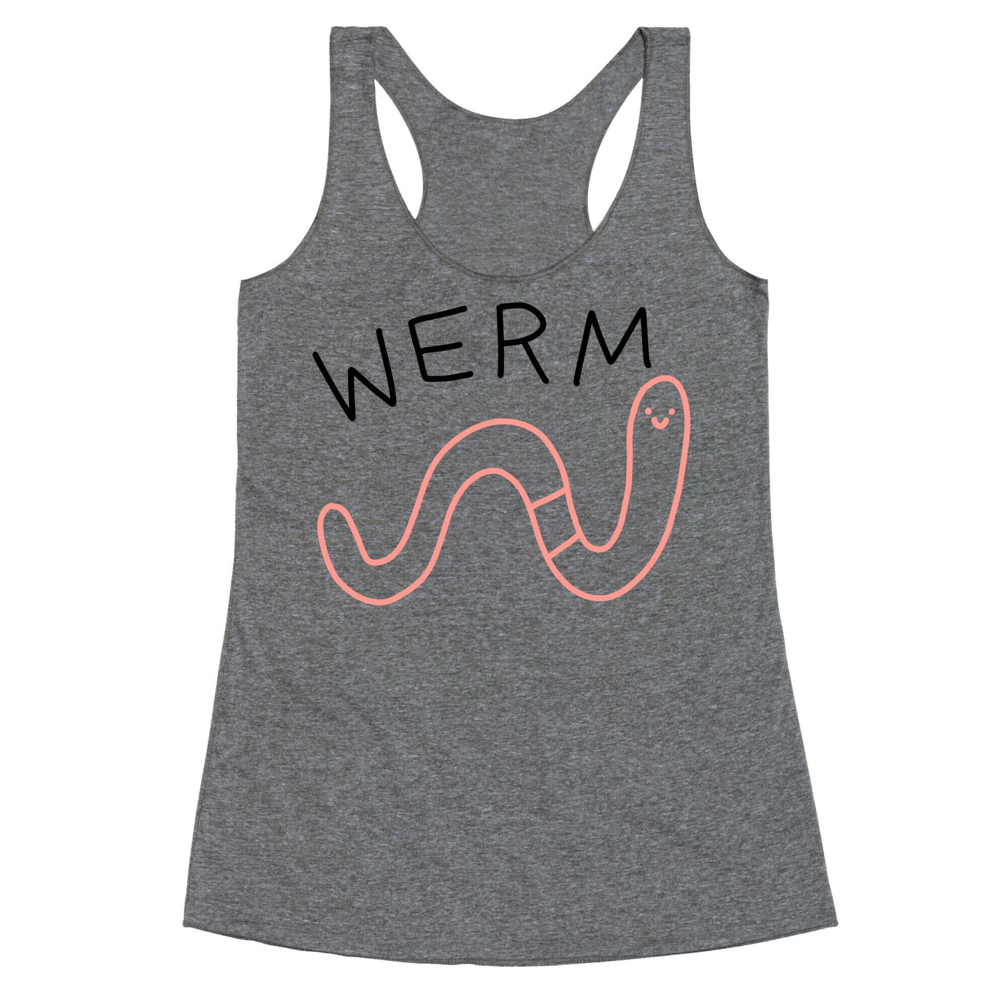 Werm Derpy Worm Racerback Tank