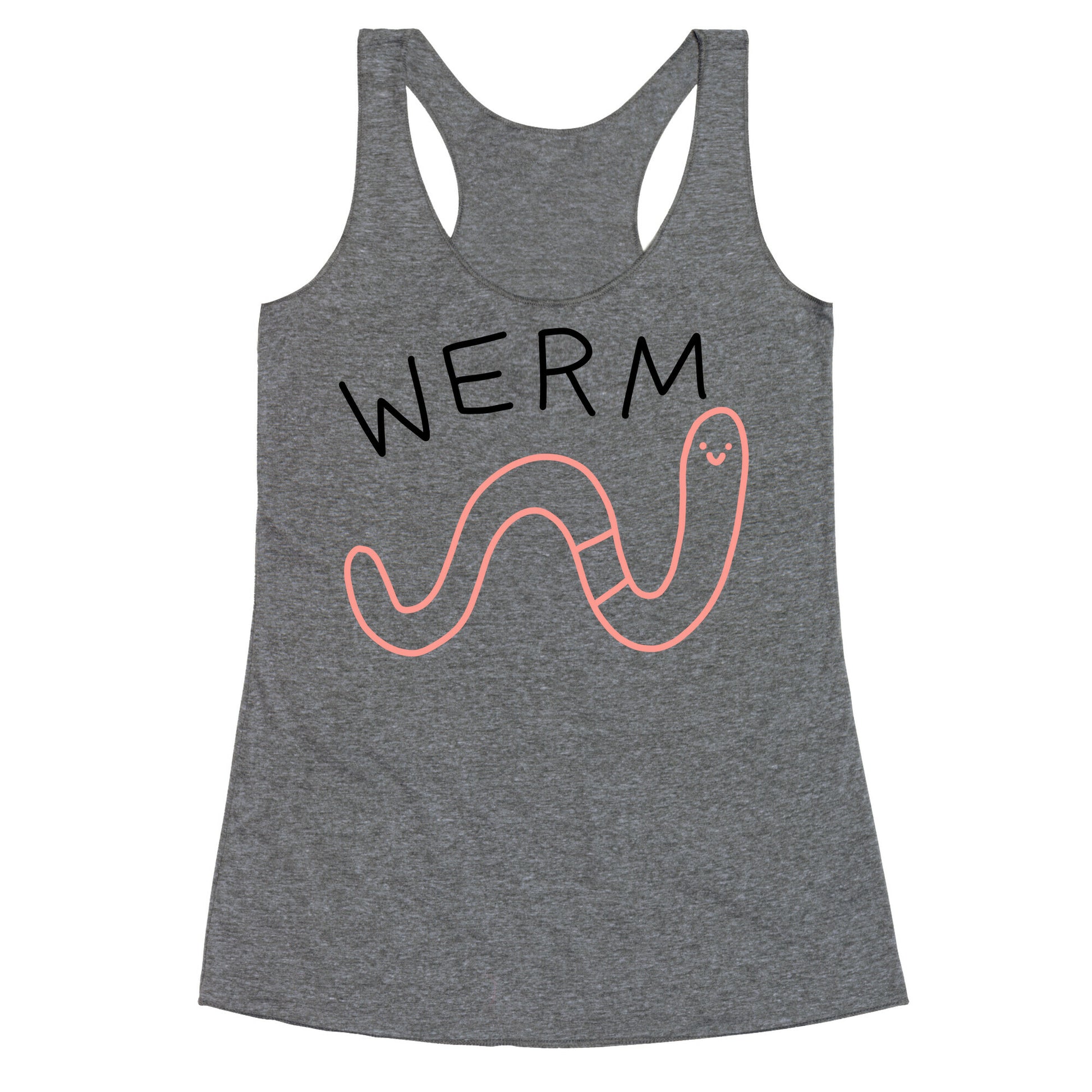 Werm Derpy Worm Racerback Tank