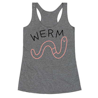 Werm Derpy Worm Racerback Tank