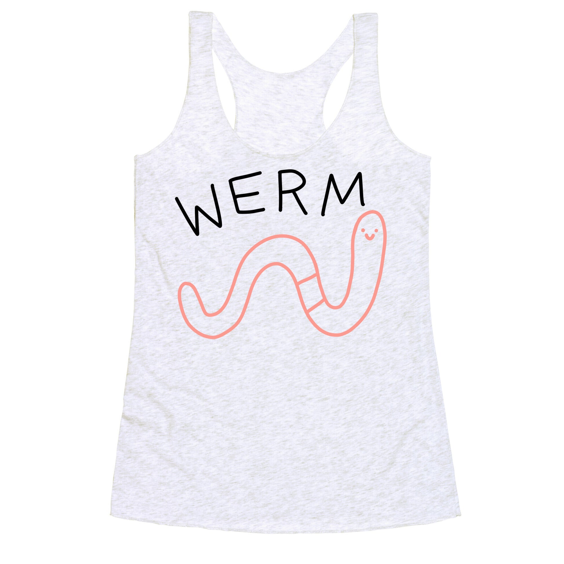 Werm Derpy Worm Racerback Tank