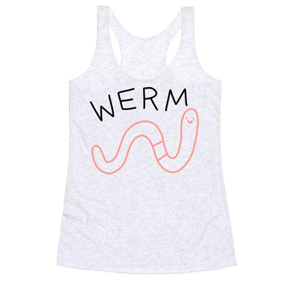 Werm Derpy Worm Racerback Tank