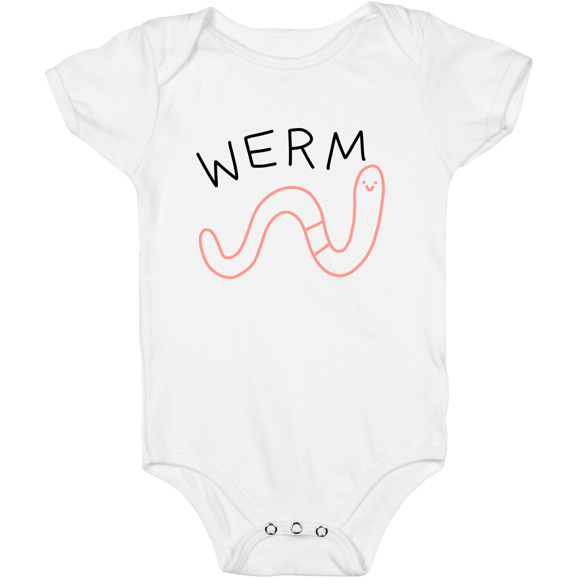 Werm Derpy Worm Baby One Piece