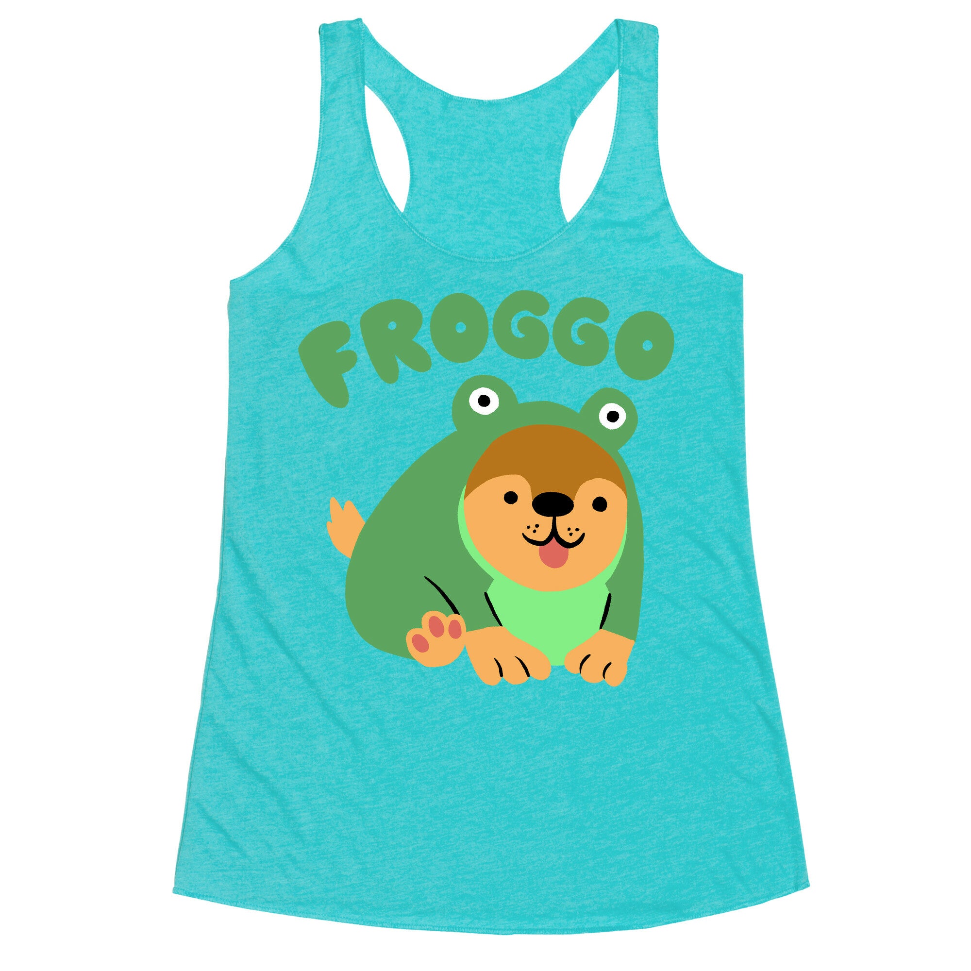 Froggo Doggo Frog Racerback Tank
