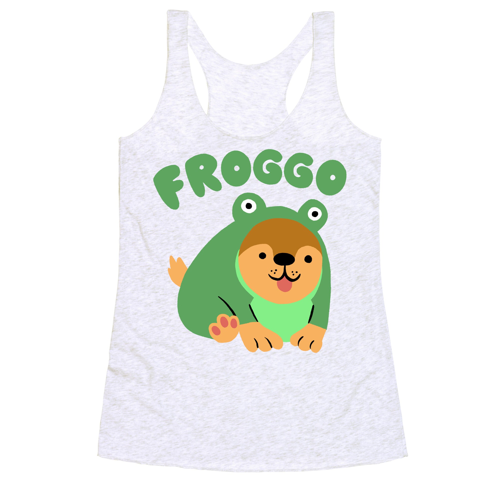 Froggo Doggo Frog Racerback Tank