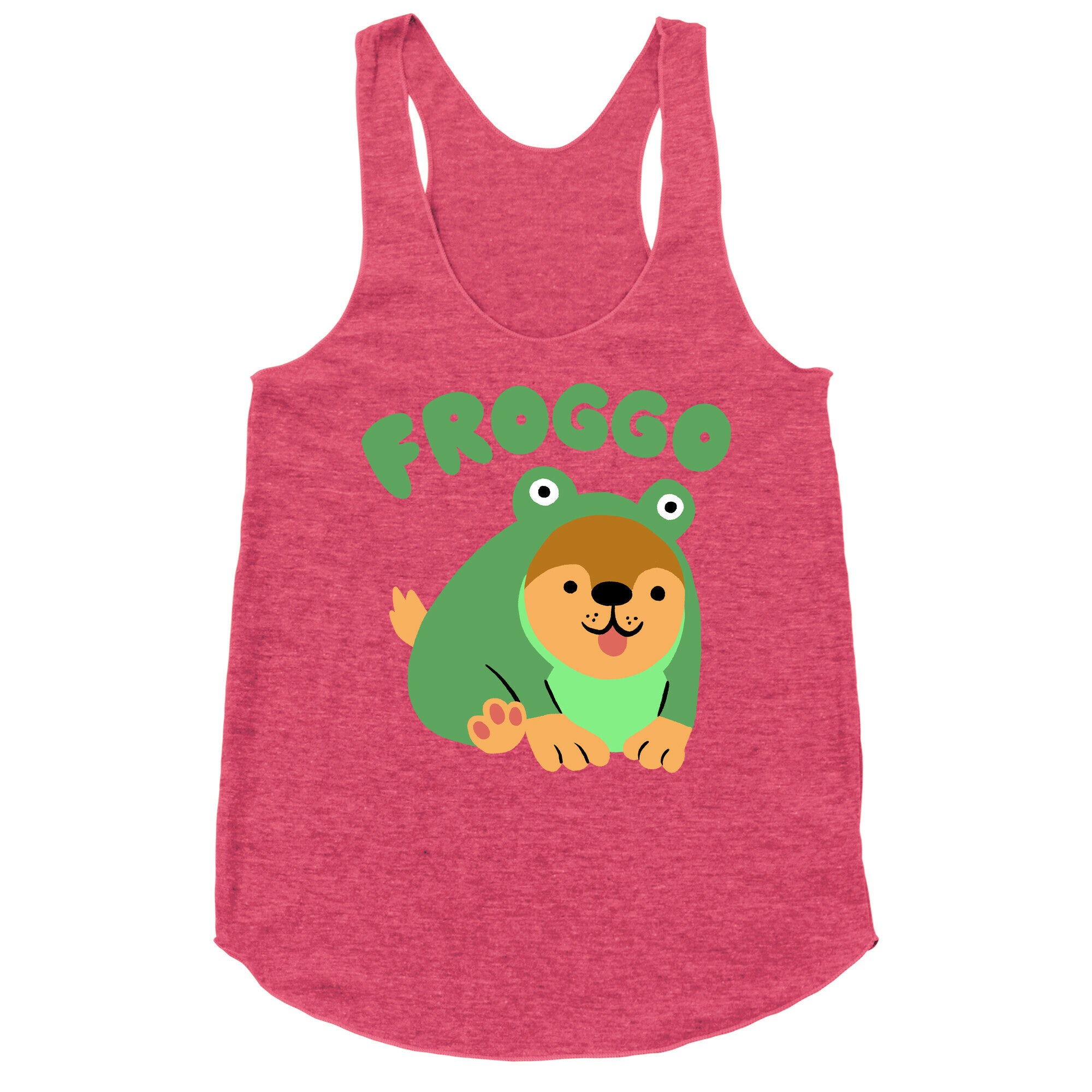 Froggo Doggo Frog Racerback Tank